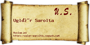 Uglár Sarolta névjegykártya